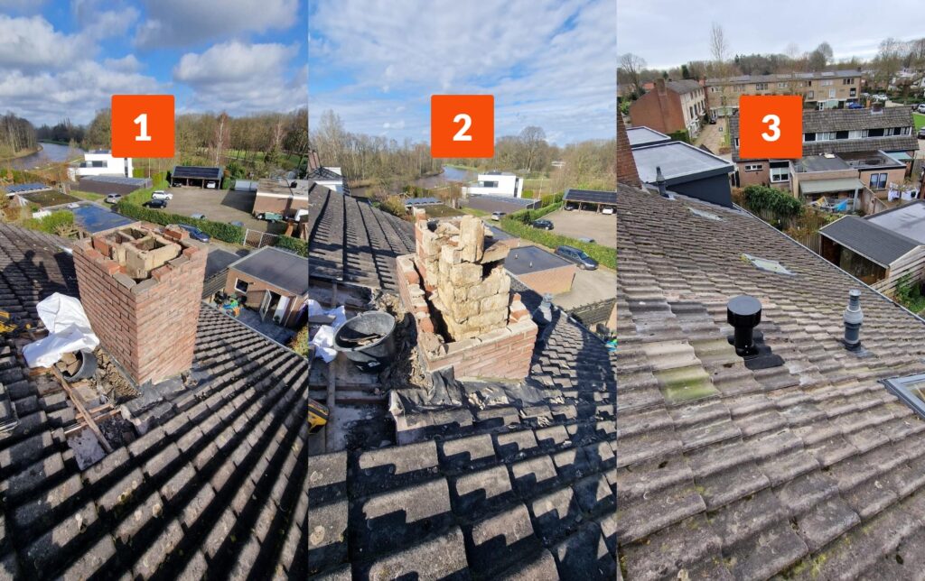 Schoorsteen verwijderen (stappen)
